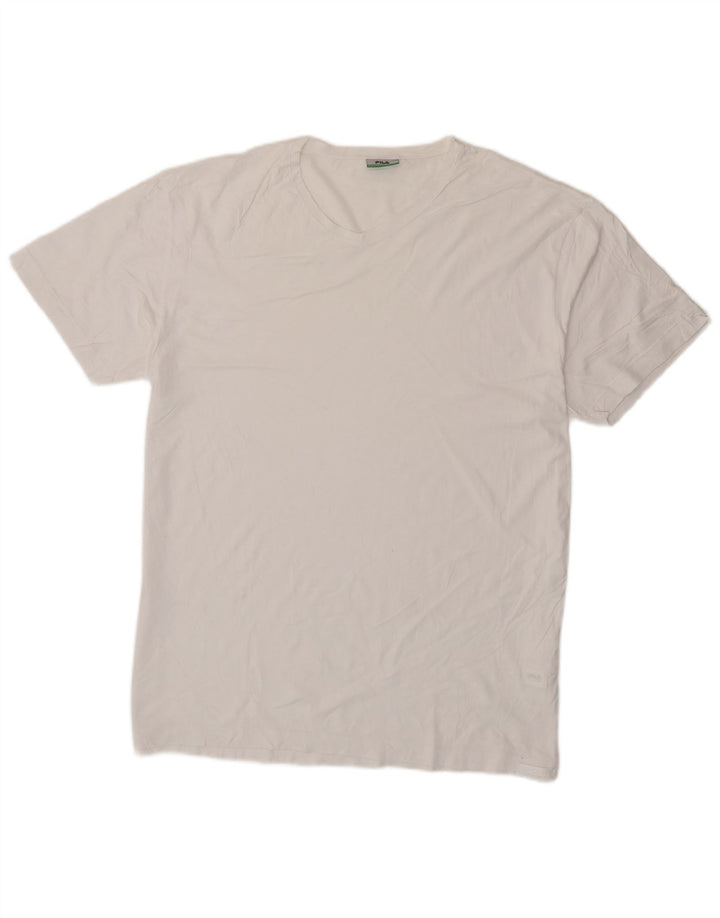 Maglietta Fila da uomo Top 2XL in cotone bianco