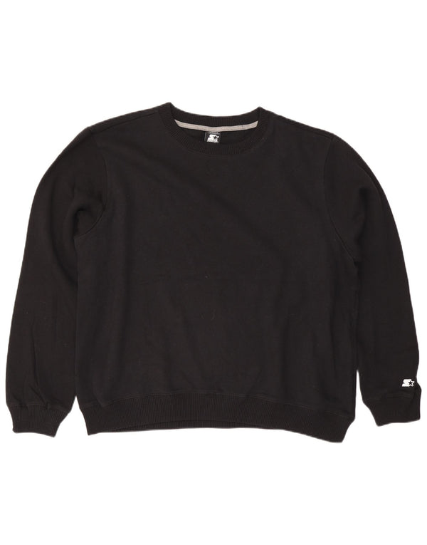 Felpa oversize da donna STARTER Maglione UK 18 XL Cotone nero