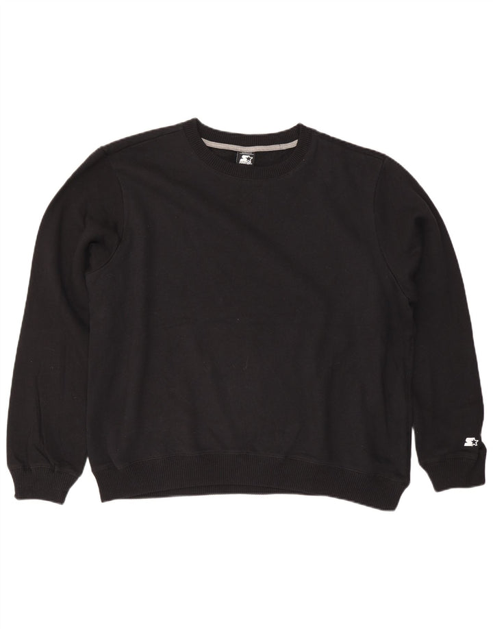 Felpa oversize da donna STARTER Maglione UK 18 XL Cotone nero