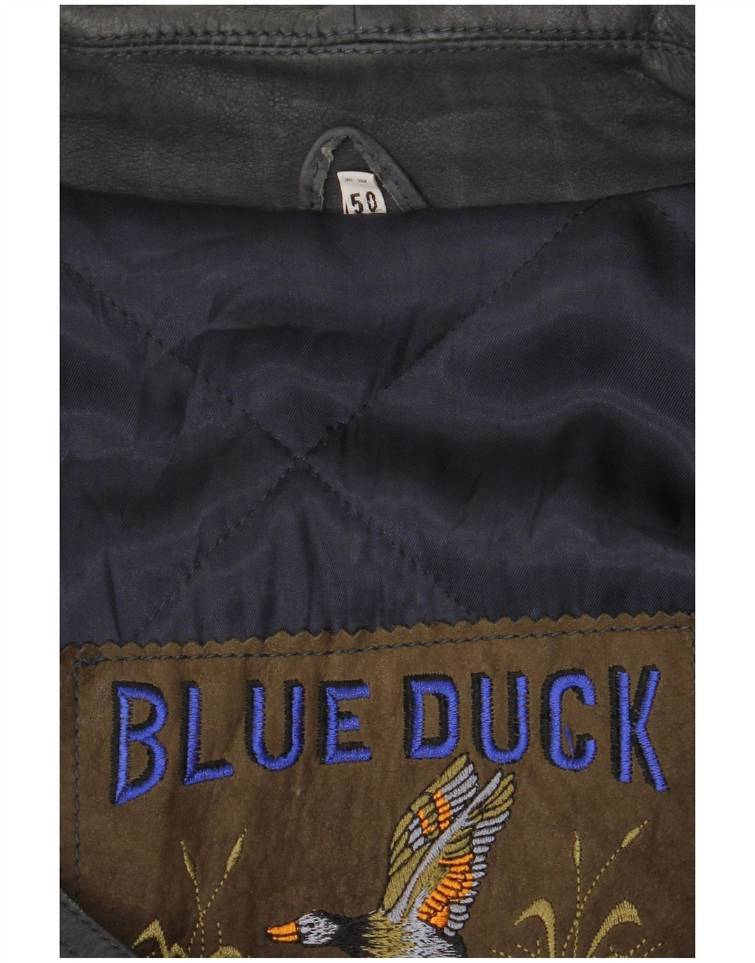 Cappotto in pelle da uomo Blue Duck IT 50 Large Blu Navy
