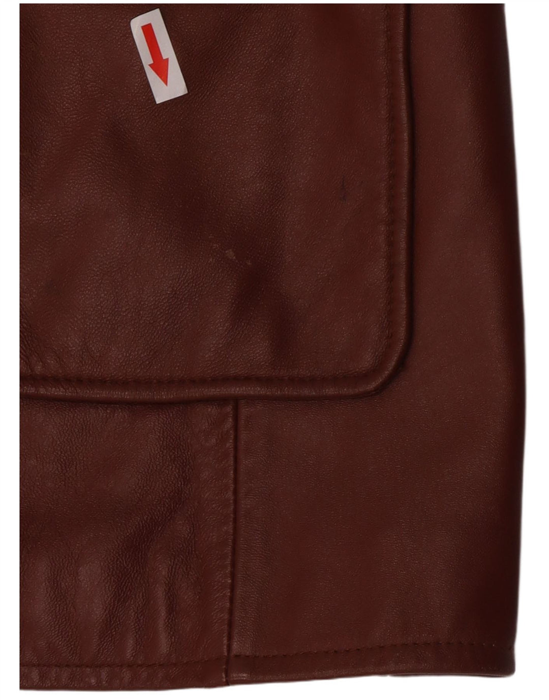 Giacca blazer in pelle da donna classica a 3 bottoni UK 26 5XL Pelle marrone