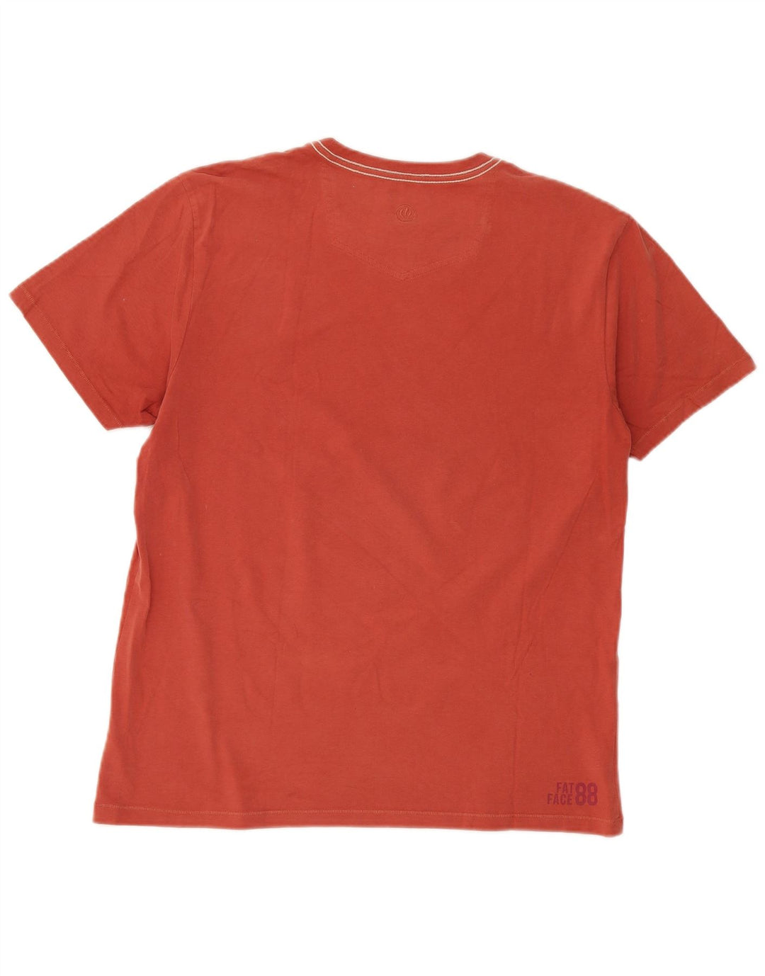 T-shirt grafica da uomo Fat Face Top in cotone rosso medio