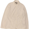 Giacca in pile da donna Marks & Spencer UK 16 grande poliestere bianco