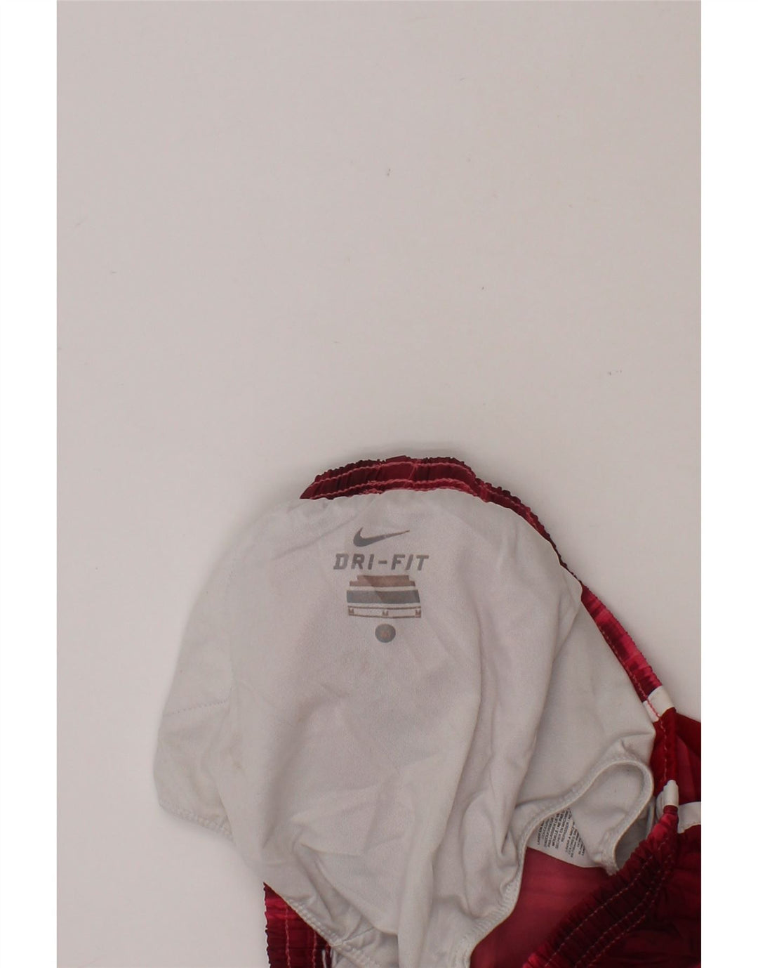 NIKE Girls Dri Fit Sport Shorts 10-11 Years Medium Red Check Polyester Vintage Nike and Second-Hand Nike from Messina Hembry 