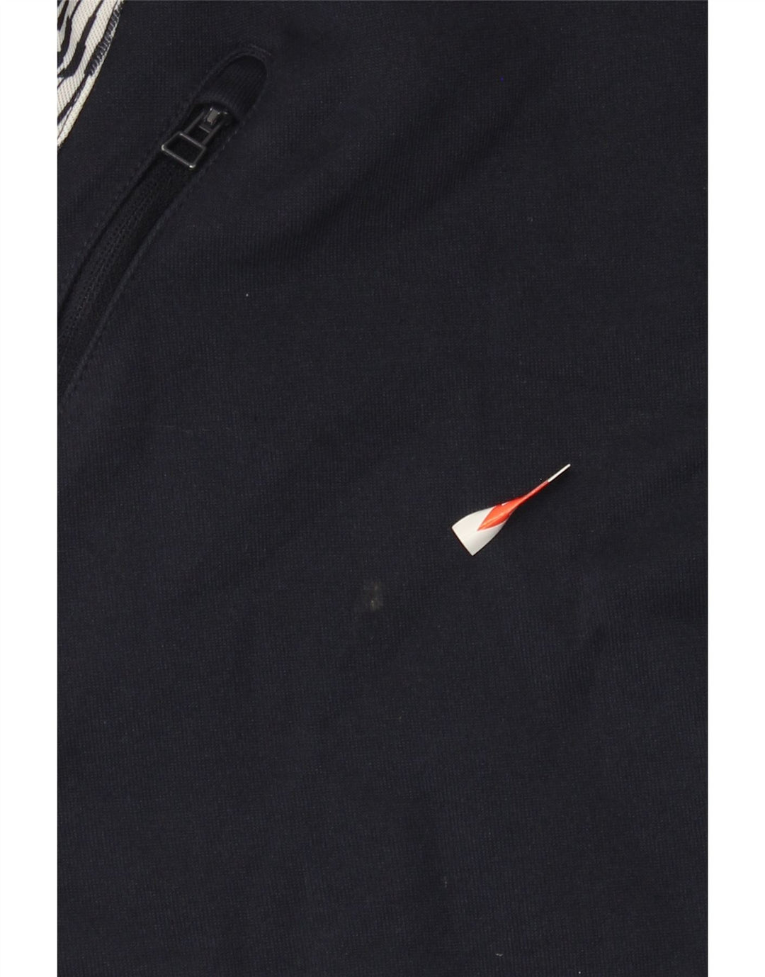 Felpa Adidas da uomo con zip e collo, maglione grande, colore blu navy