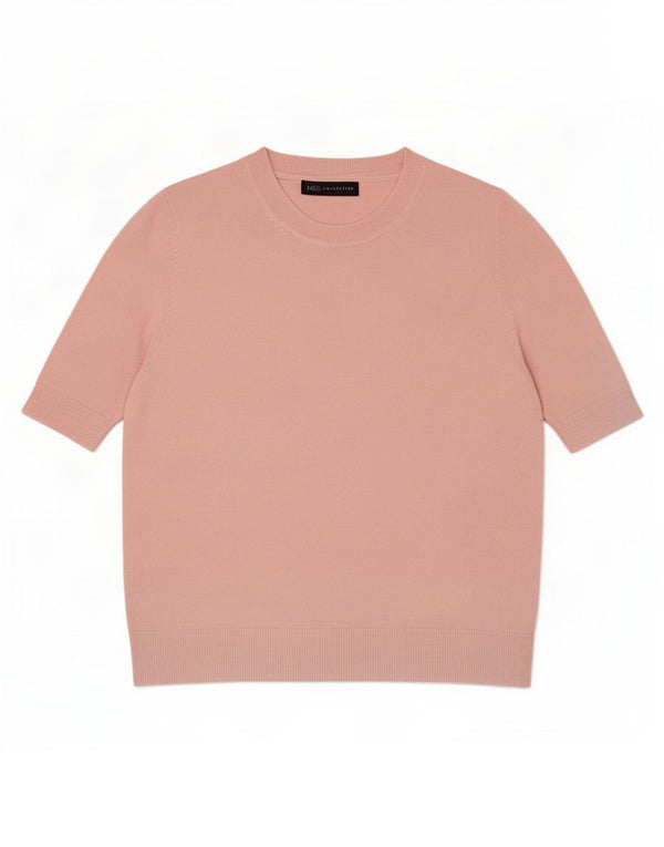 Maglione maglione con scollo a barca da donna Marks & Spencer UK 16 grande rosa