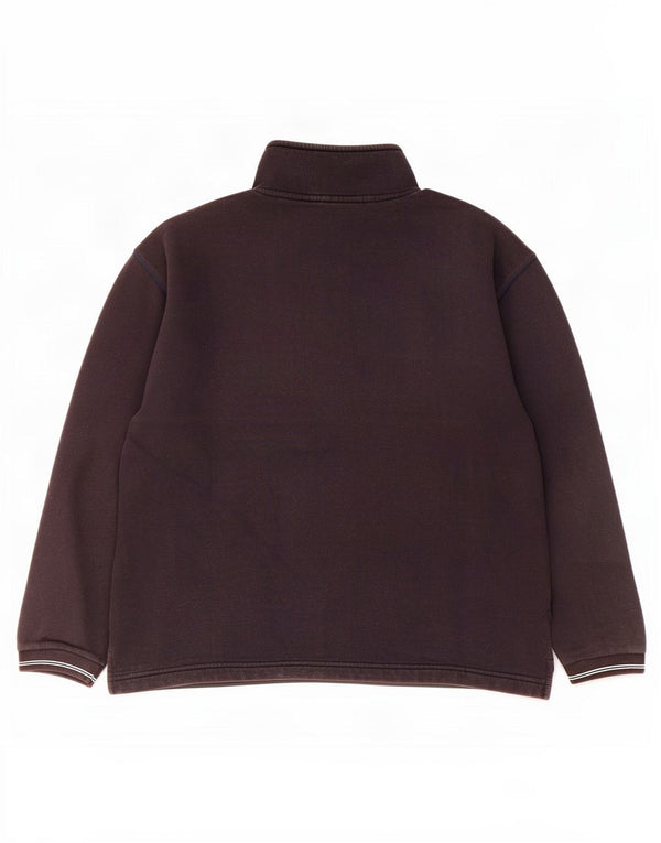 Felpa Reebok da ragazzo con zip e collo, 15-16 anni, in cotone color block nero