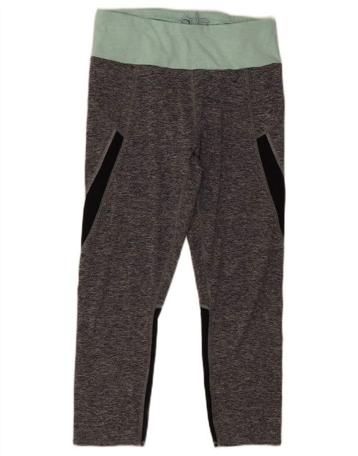 Leggings Capri da donna Marks & Spencer UK 12 Colorblock grigio medio