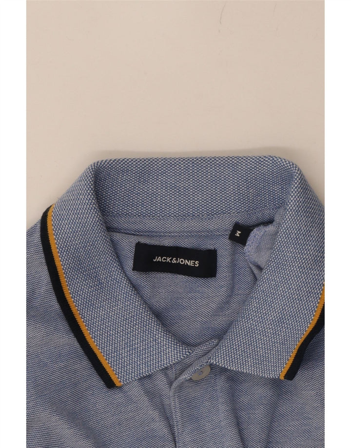 JACK & JONES Mens Polo Shirt Medium Blue Cotton Vintage Jack & Jones and Second-Hand Jack & Jones from Messina Hembry 