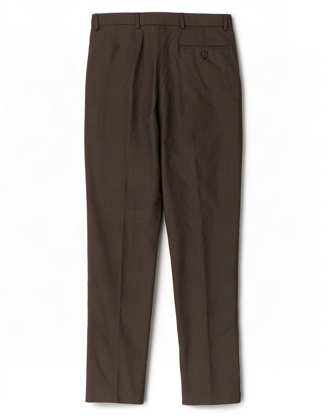 Pantaloni da abito con pegging da donna Marks & Spencer W32 L33 poliestere marrone