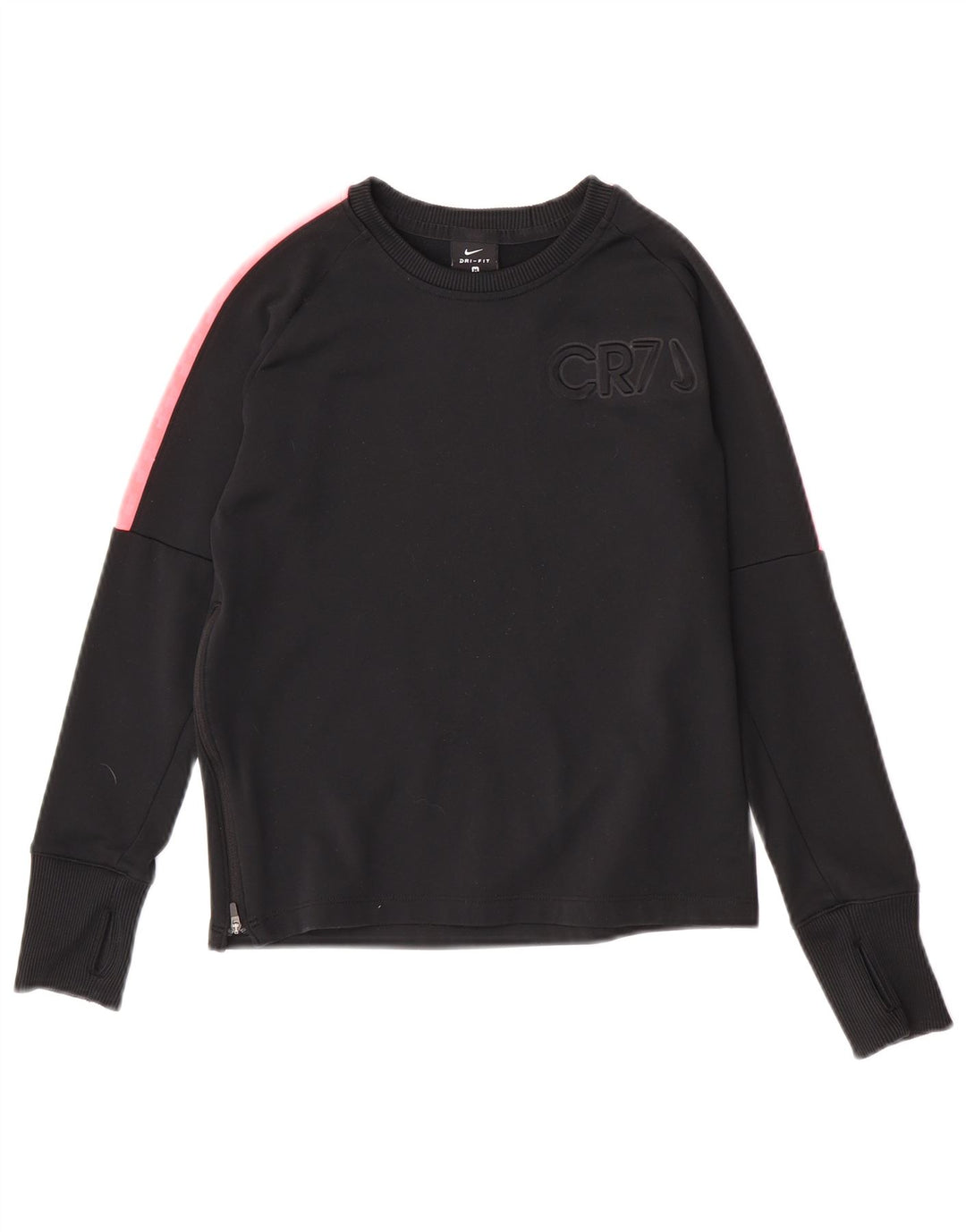 Felpa con grafica Nike Dri Fit da ragazzo, 10-11 anni, media, nera
