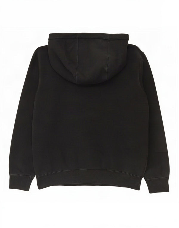 Felpa con cappuccio grafica Nike da uomo in cotone color block medio nero