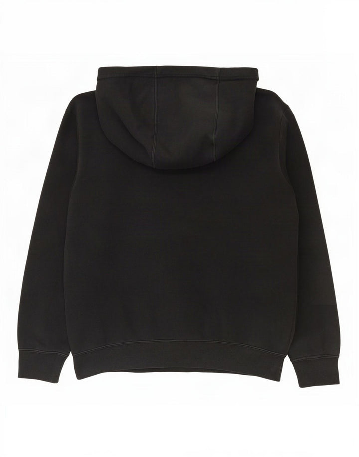 Felpa con cappuccio grafica Nike da uomo in cotone color block medio nero