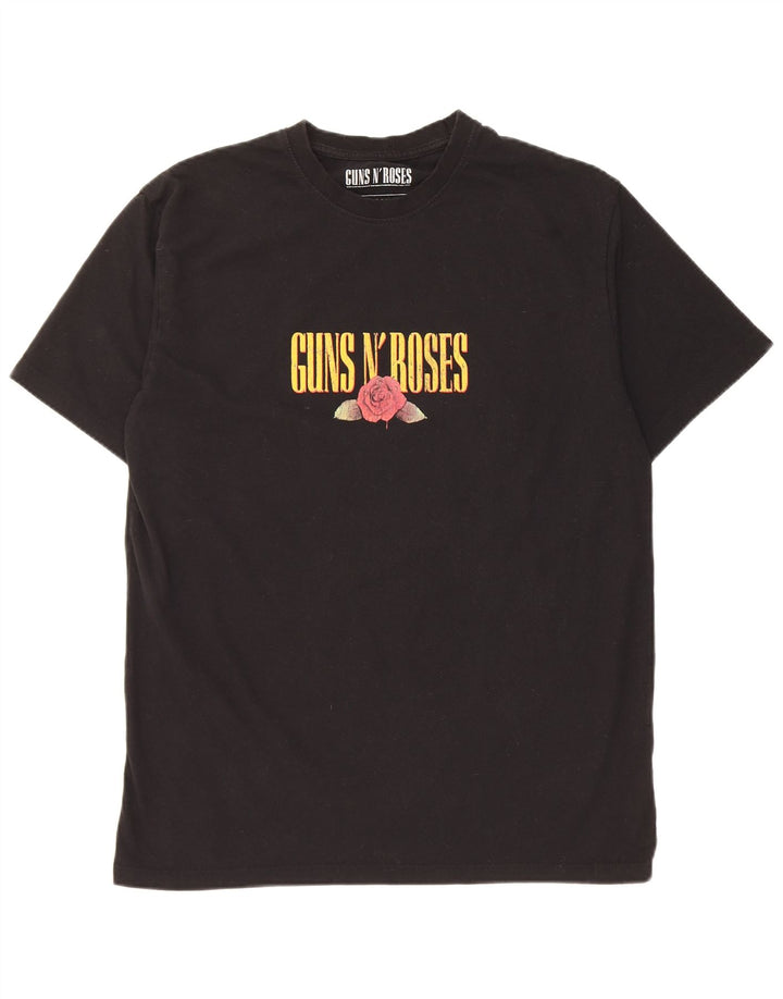 T-shirt grafica da uomo Pull & Bear Top in poliestere nero medio