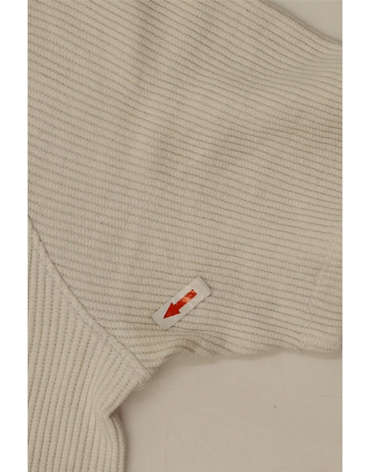 T-shirt oversize da donna Zara UK 10 piccola in cotone bianco