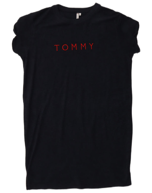 Abito t-shirt dal taglio ampio da donna Tommy Hilfiger UK 12 medio blu navy