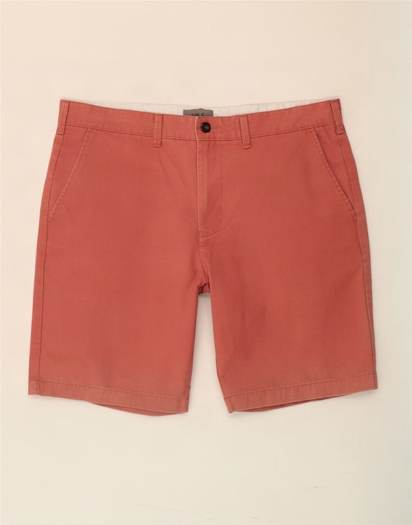 Pantaloncini chino da uomo Marks & Spencer grandi W36 in cotone rosa