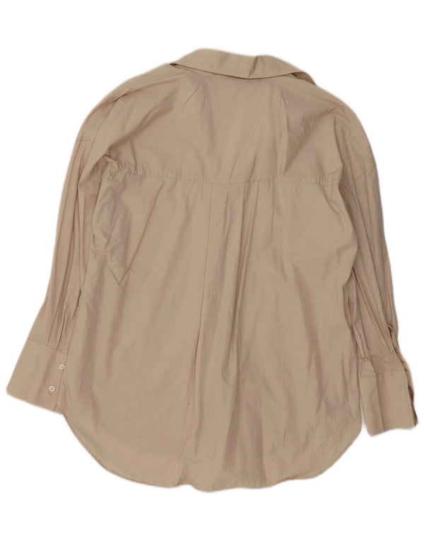 Camicetta oversize da donna Zara UK 10 piccola Beige