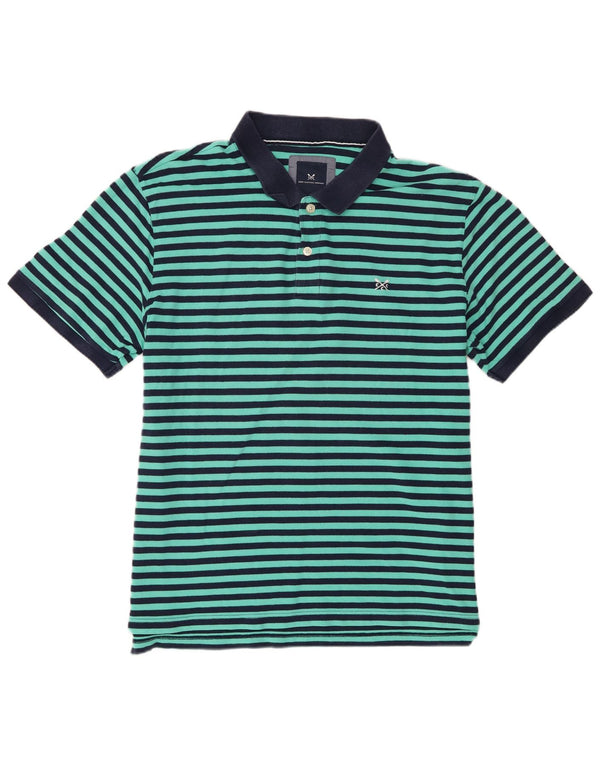 Crew Clothing Polo da uomo 2XL in cotone a righe blu navy