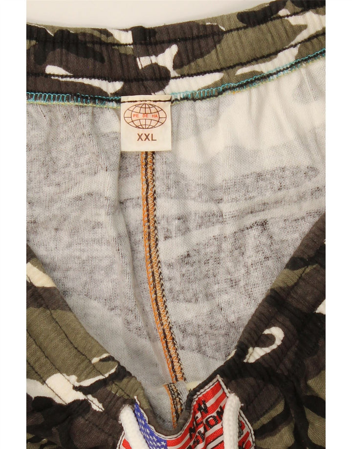 Pantaloni da tuta da uomo VINTAGE 2XL verde mimetico