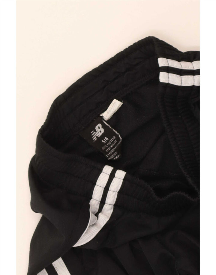 Pantaloni da tuta da ragazzo New Balance 5-6 anni in poliestere nero
