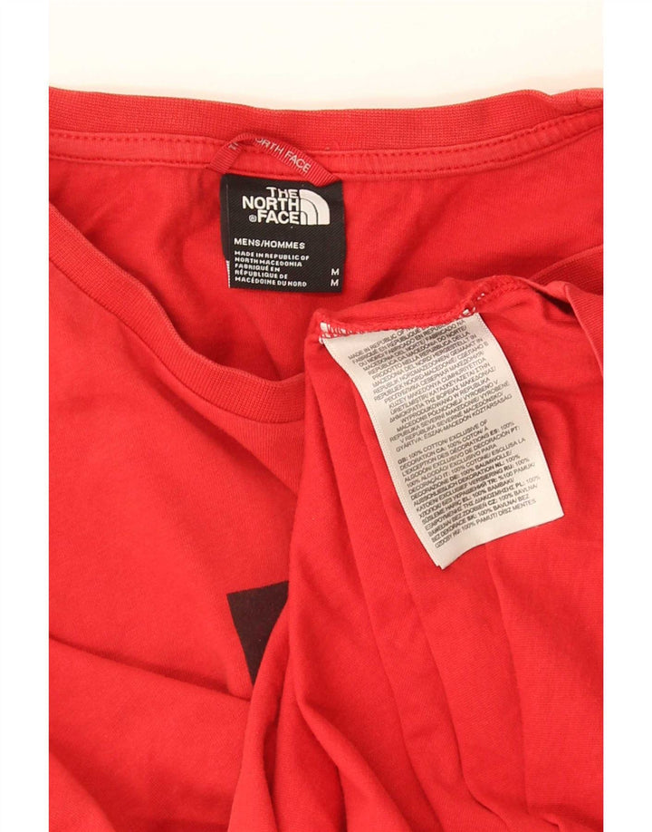 T-shirt grafica da uomo The North Face Top in cotone rosso medio
