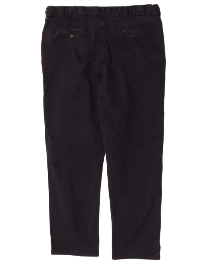 Pantaloni chino da uomo Marks & Spencer blu Harbour W38 L29 blu navy