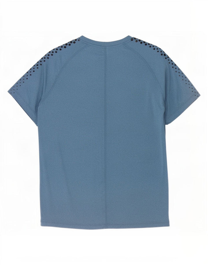 T-shirt da uomo Asics Top XL in poliestere maculato blu navy