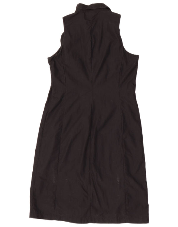 Abito camicia senza maniche da donna Banana Republic UK 12 medio nero