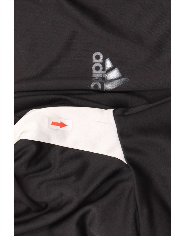 T-shirt Adidas Aeroready da uomo, piccola, in poliestere color block nero