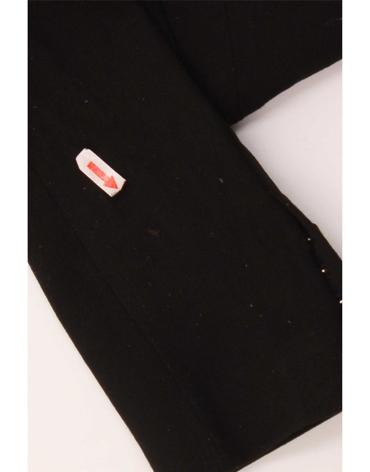 Giacca blazer doppiopetto da donna Zara UK 12 poliestere nero medio