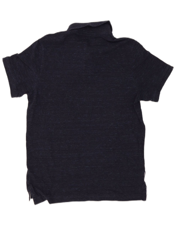 Polo da uomo Regular Fit Superdry 2XL in cotone screziato blu navy