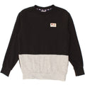 FILA Boys Sweatshirt Jumper 9-10 Years Black Colourblock Cotton Vintage Fila and Second-Hand Fila from Messina Hembry 
