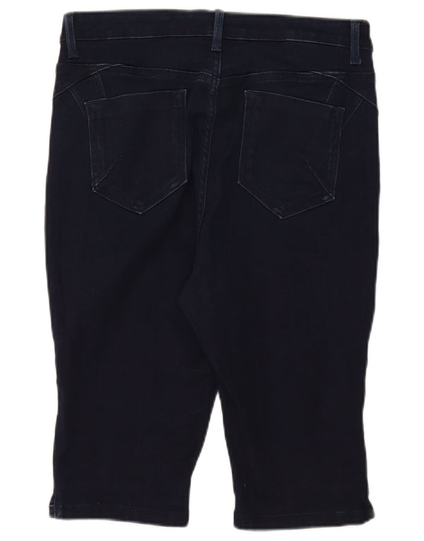 Pantaloncini in denim Marks & Spencer da donna Per Una UK 12 medi W30 blu navy