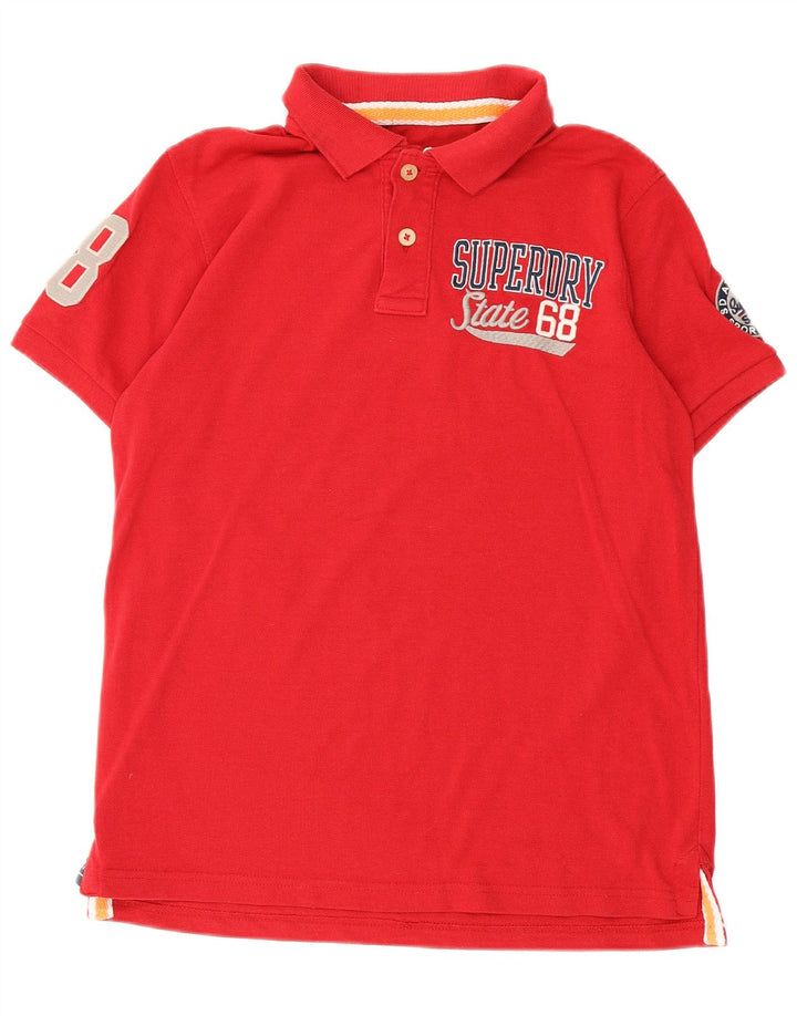 Polo grafica da uomo Superdry grande rossa