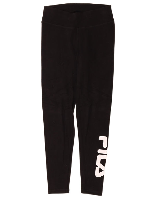 Leggings grafici da donna Fila UK 10 piccoli neri