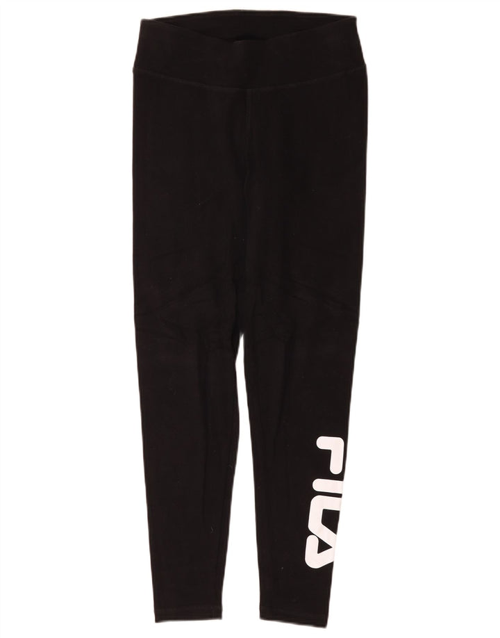 Leggings grafici da donna Fila UK 10 piccoli neri