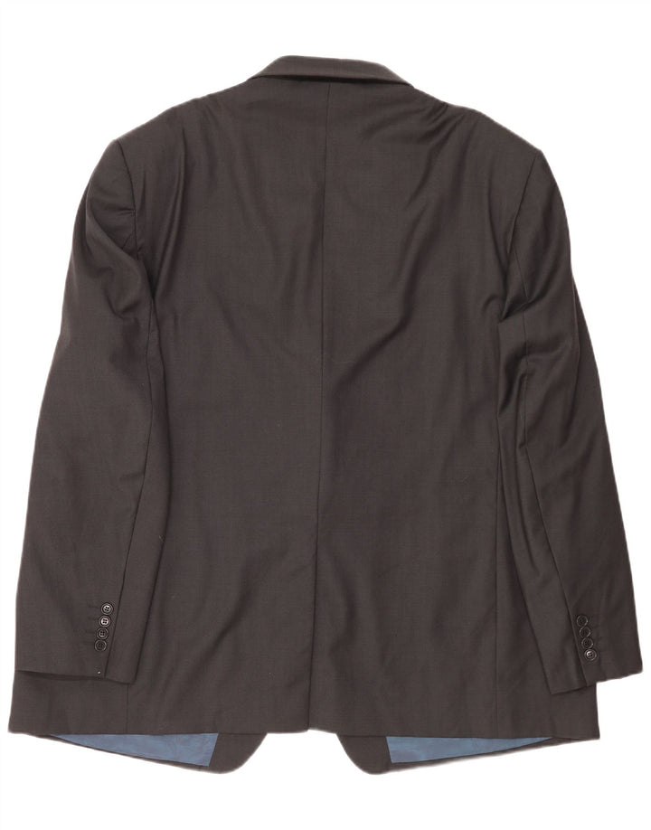 Giacca blazer a 3 bottoni Marks & Spencer da uomo UK 52 3XL lana grigia