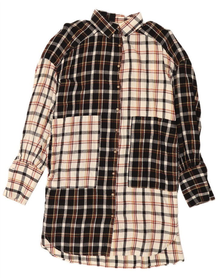 Abito camicia da donna French Connection UK 10 piccoli quadri multicolori