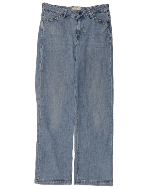 Fat Face Jeans da donna Elise a gamba larga UK 12 Medio W30 L30 Cotone blu