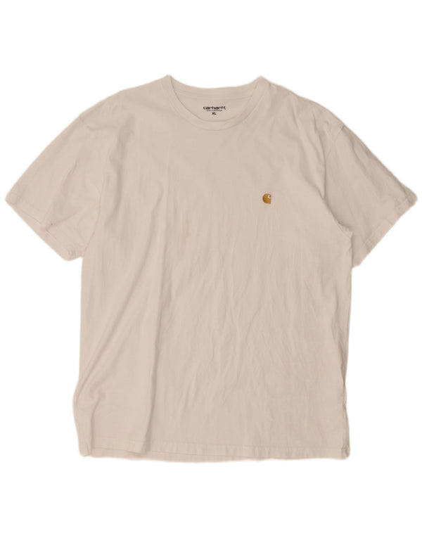T-shirt da uomo Carhartt Top XL in cotone bianco