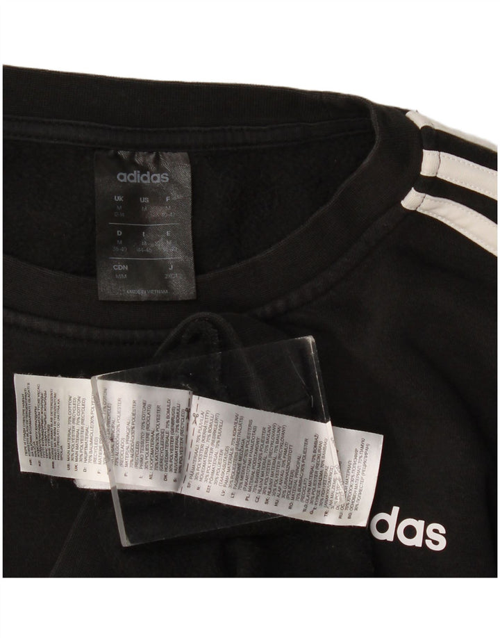 Felpa da donna Adidas Jumper UK 12/14 cotone nero medio