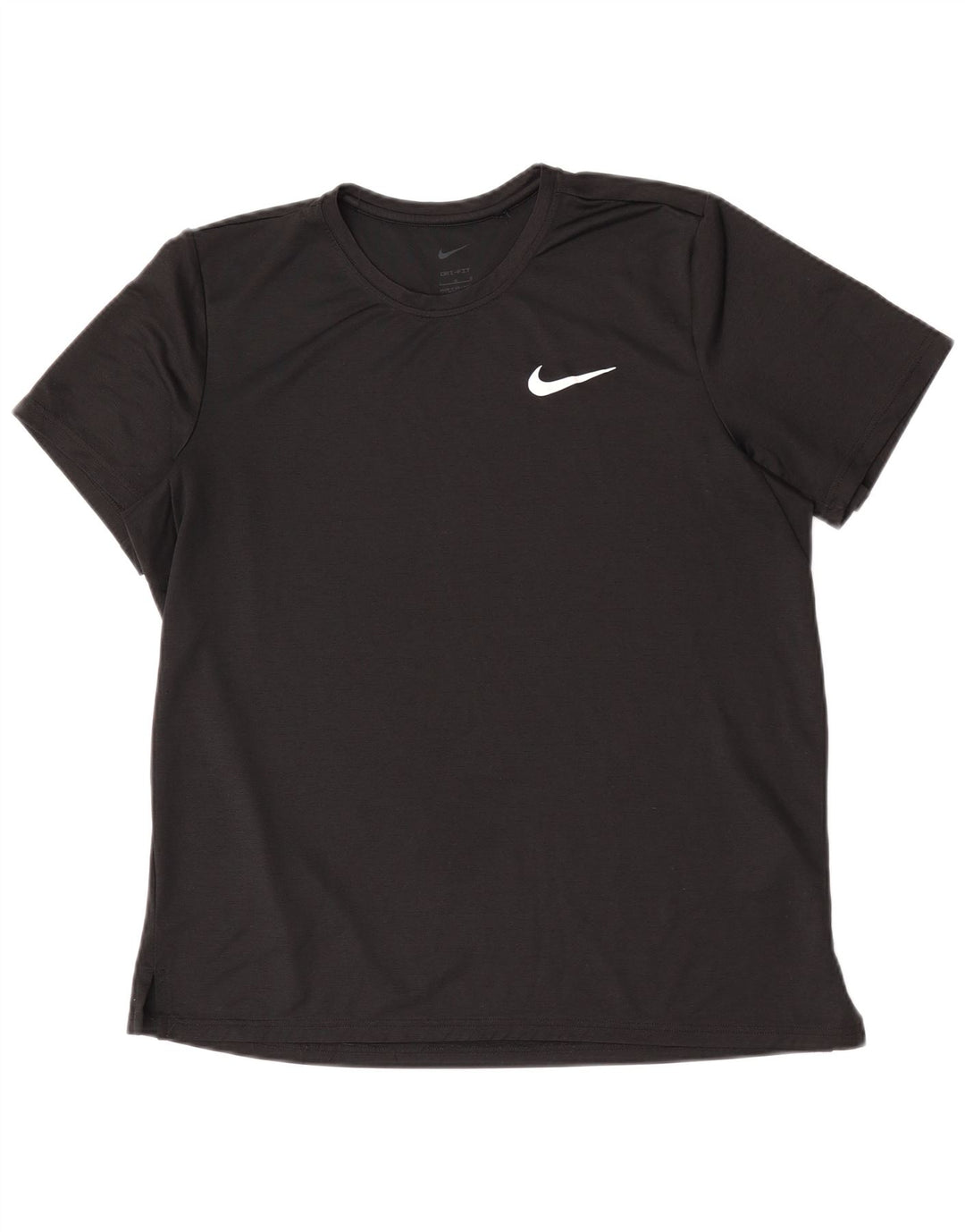 T-shirt Nike Dri Fit da uomo, grande, in poliestere nero