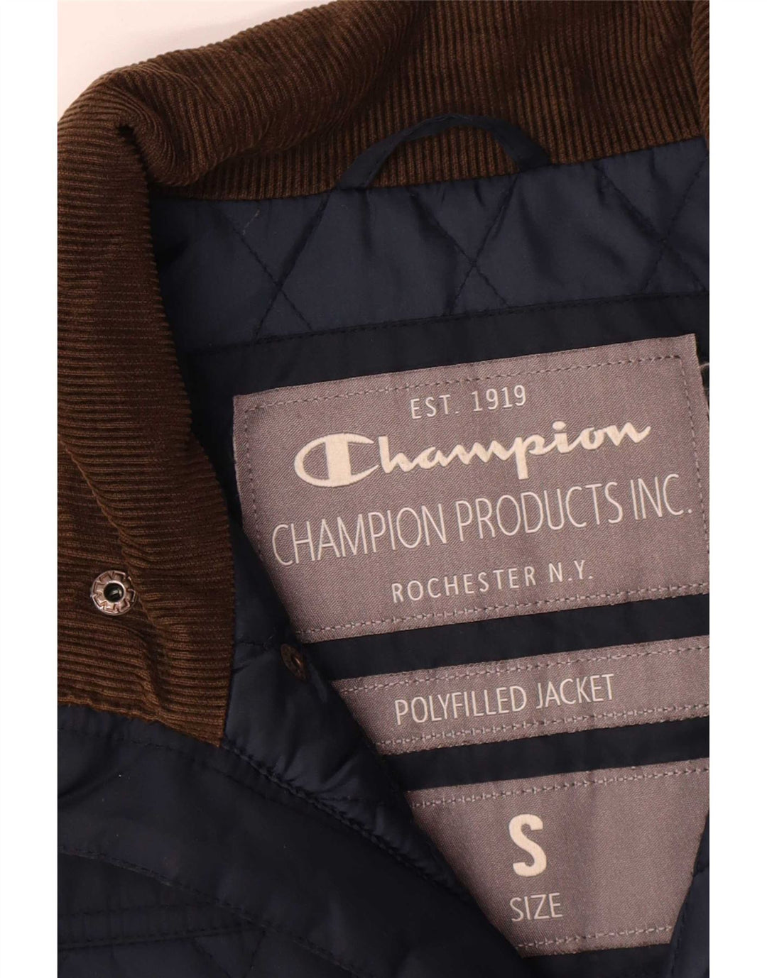 Giacca trapuntata da uomo Champion UK 36 Small Blu Navy