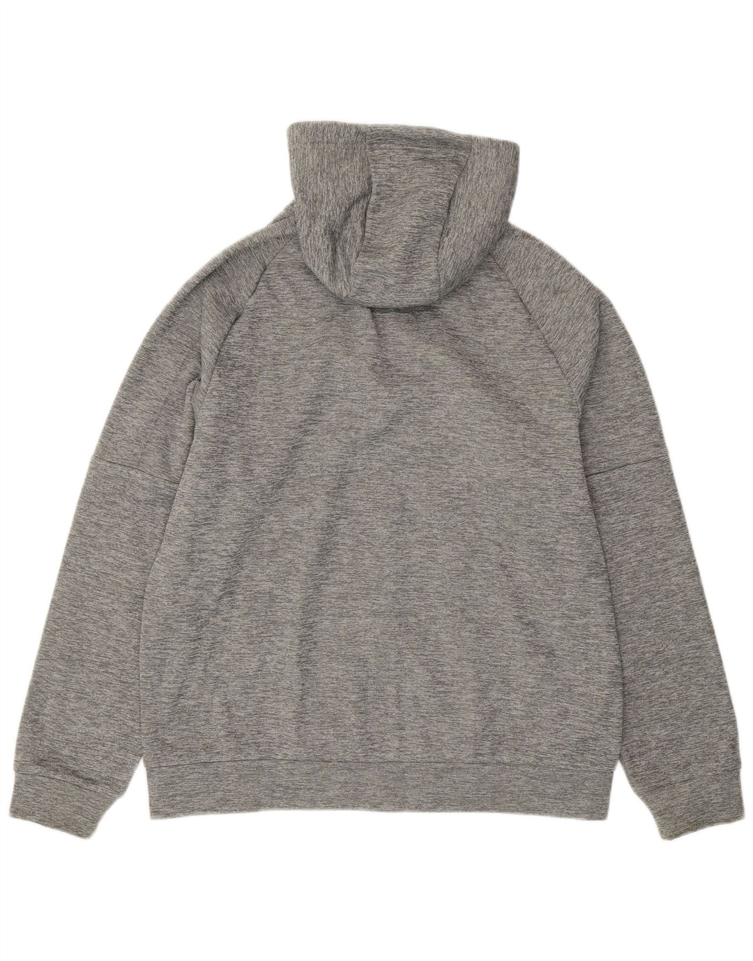 Felpa con cappuccio e zip Nike Therma-Fit da uomo, grande, in poliestere chiazzato grigio