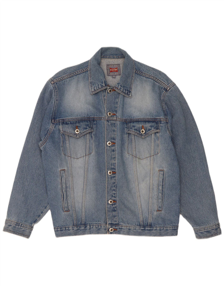 Giacca in denim da uomo Master UK 38 Cotone blu medio