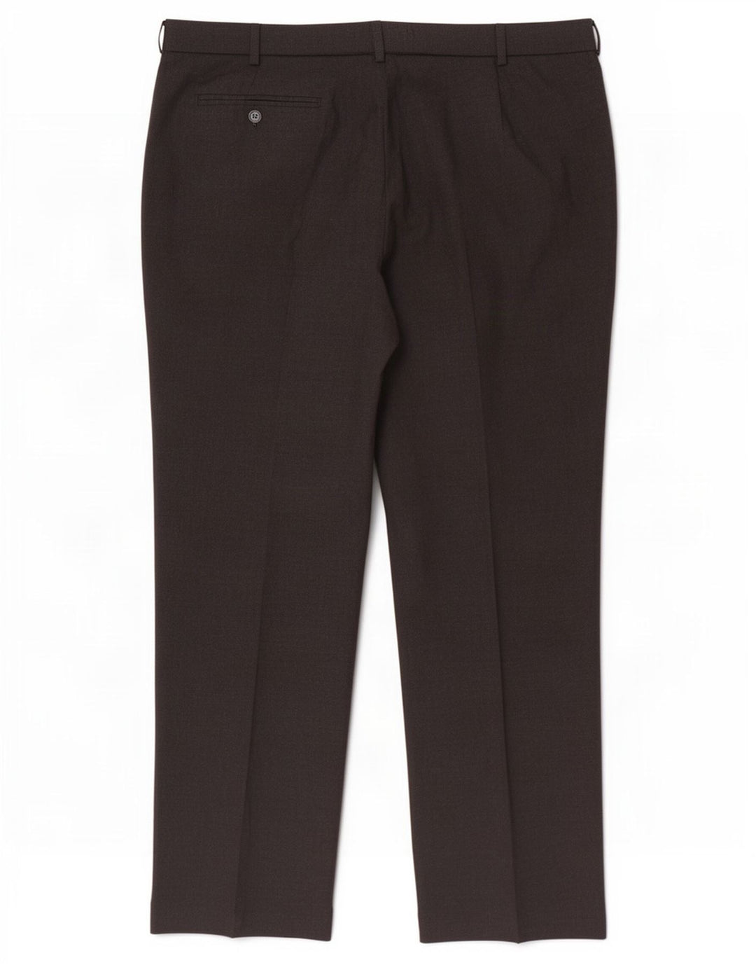 Pantaloni da abito dritti da uomo Marks & Spencer W42 L33 poliestere nero