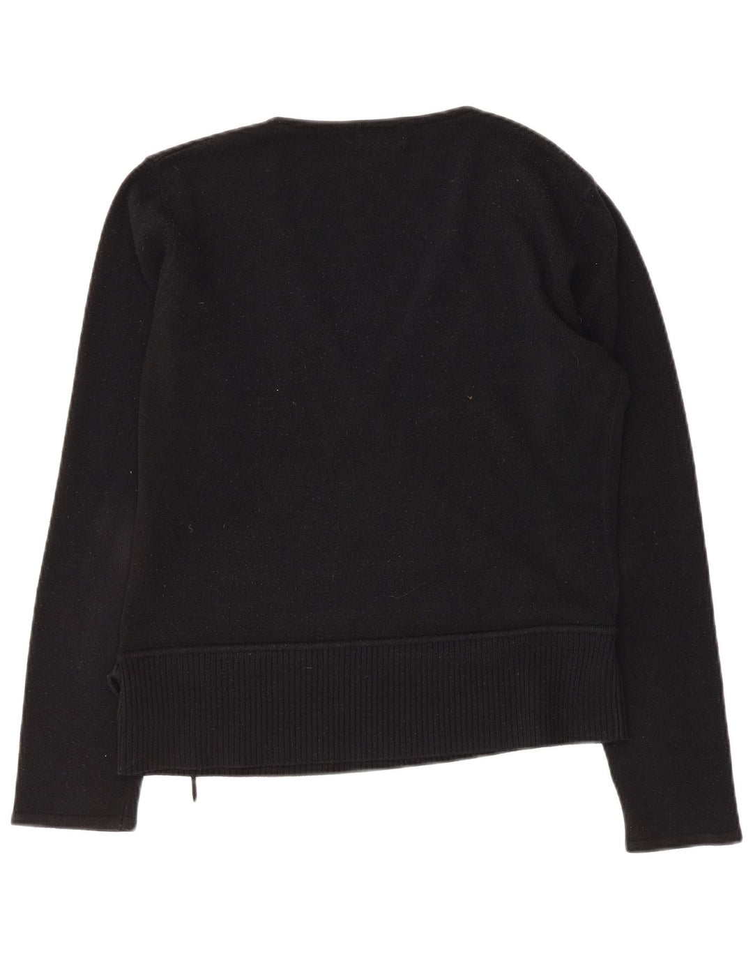 Maglione da donna con scollo a V Sasha UK 18 XL Acrilico nero