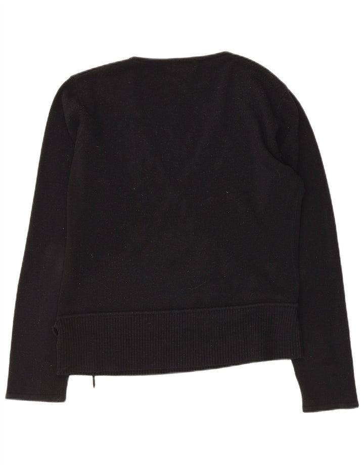 Maglione da donna con scollo a V Sasha UK 18 XL Acrilico nero