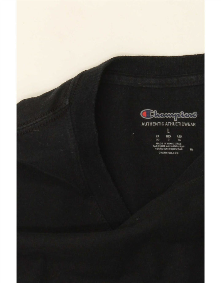 Maglia da uomo a maniche lunghe Champion Large nera
